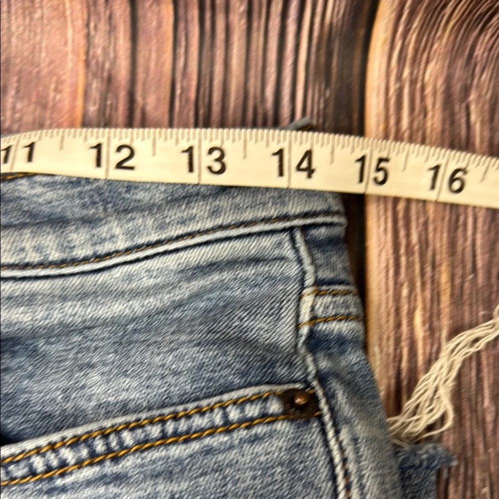 Free People Button Fly High Rise Blue Denim Jeans - Picture 5 of 8